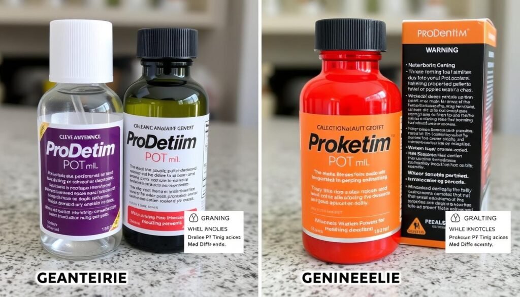 Authentic ProDentim vs counterfeit products comparison