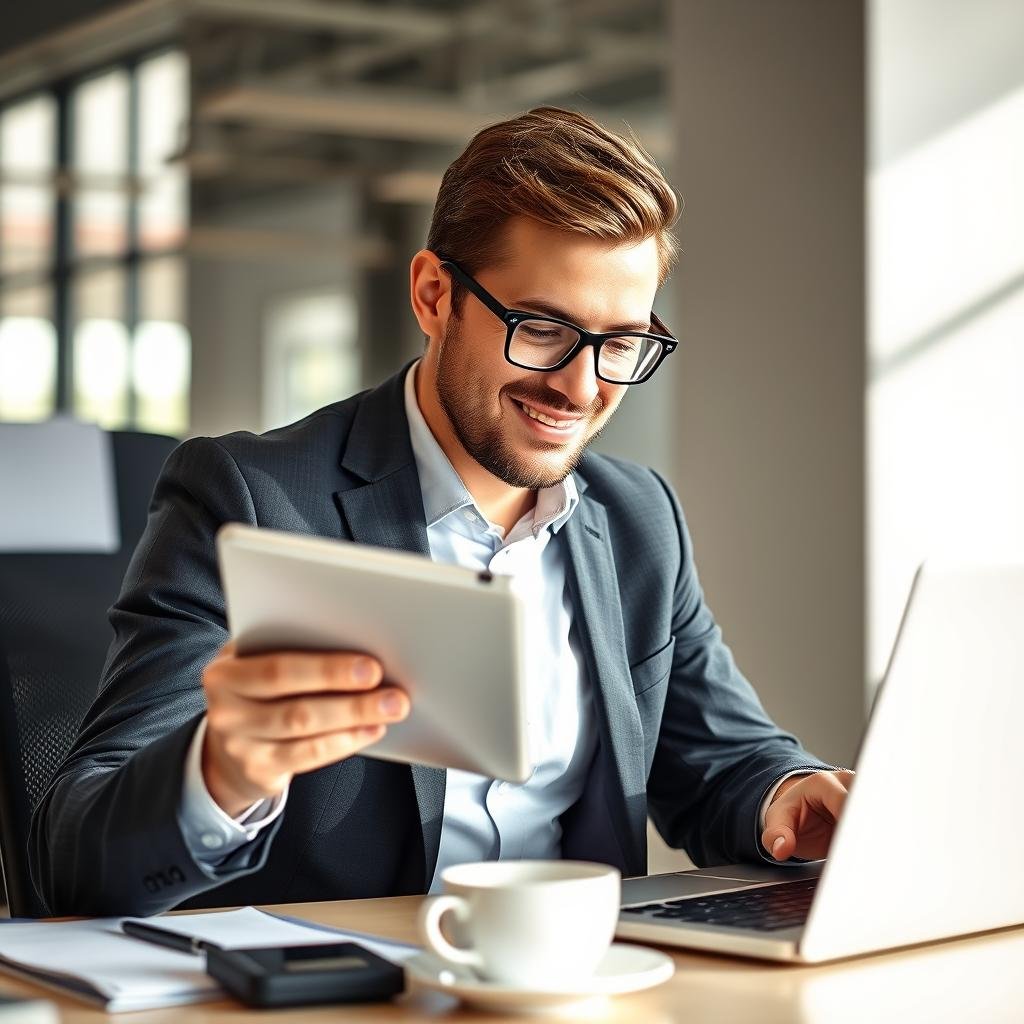 Busy professional easily incorporating ProDentim into daily routine