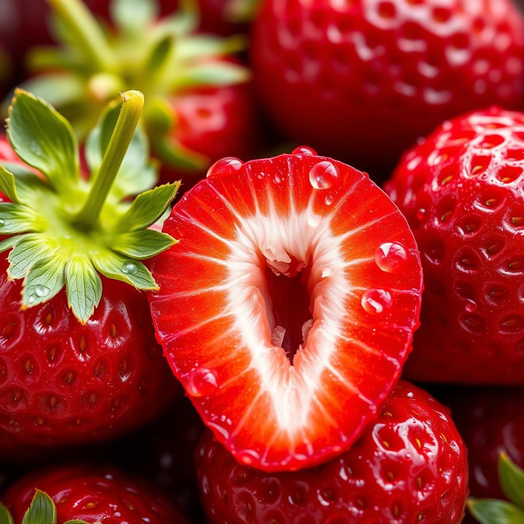 Malic acid from strawberries