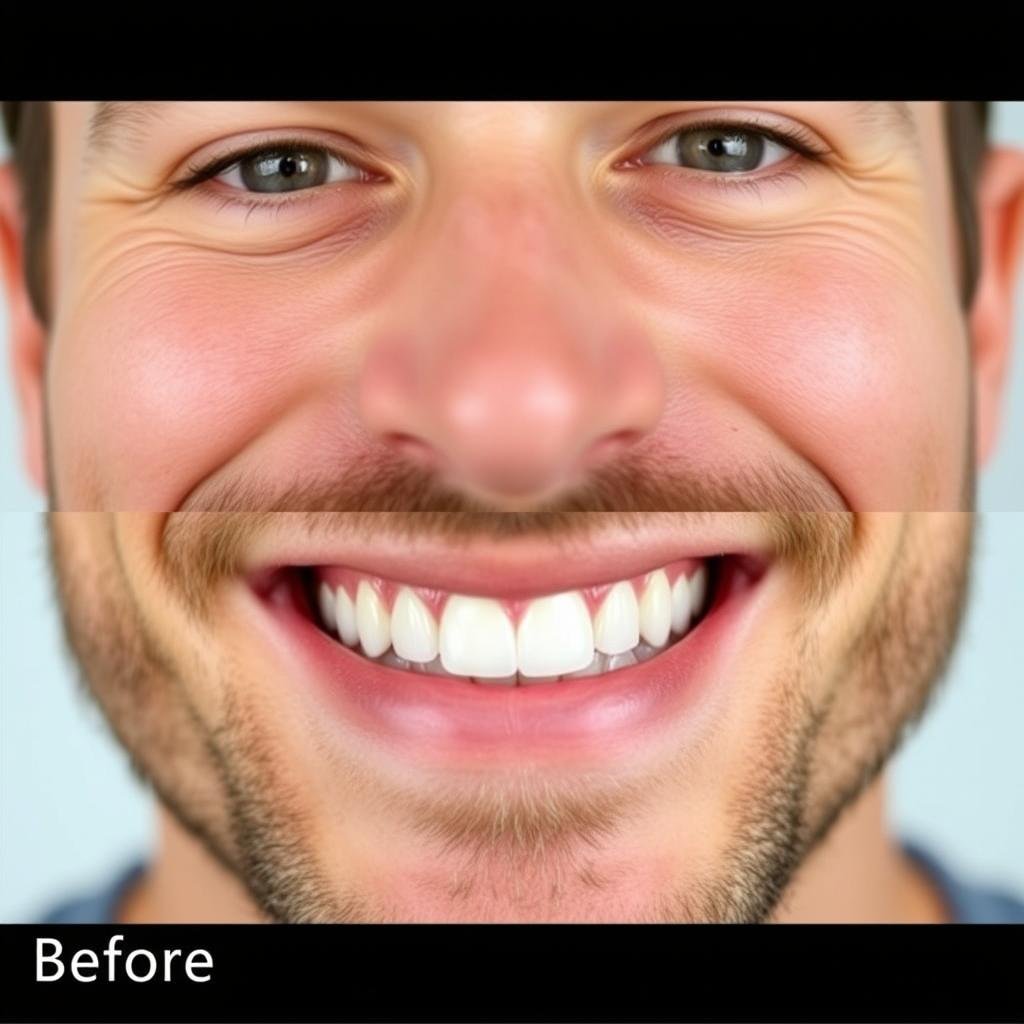 Man showing whiter teeth after using ProDentim