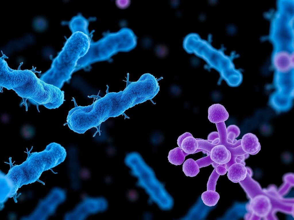 Microscopic view of ProDentim's probiotic bacteria
