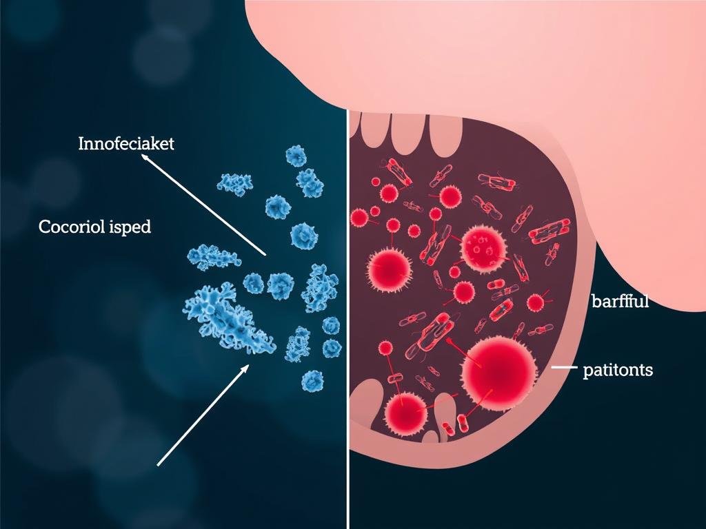 Scientific diagram of oral microbiome balance
